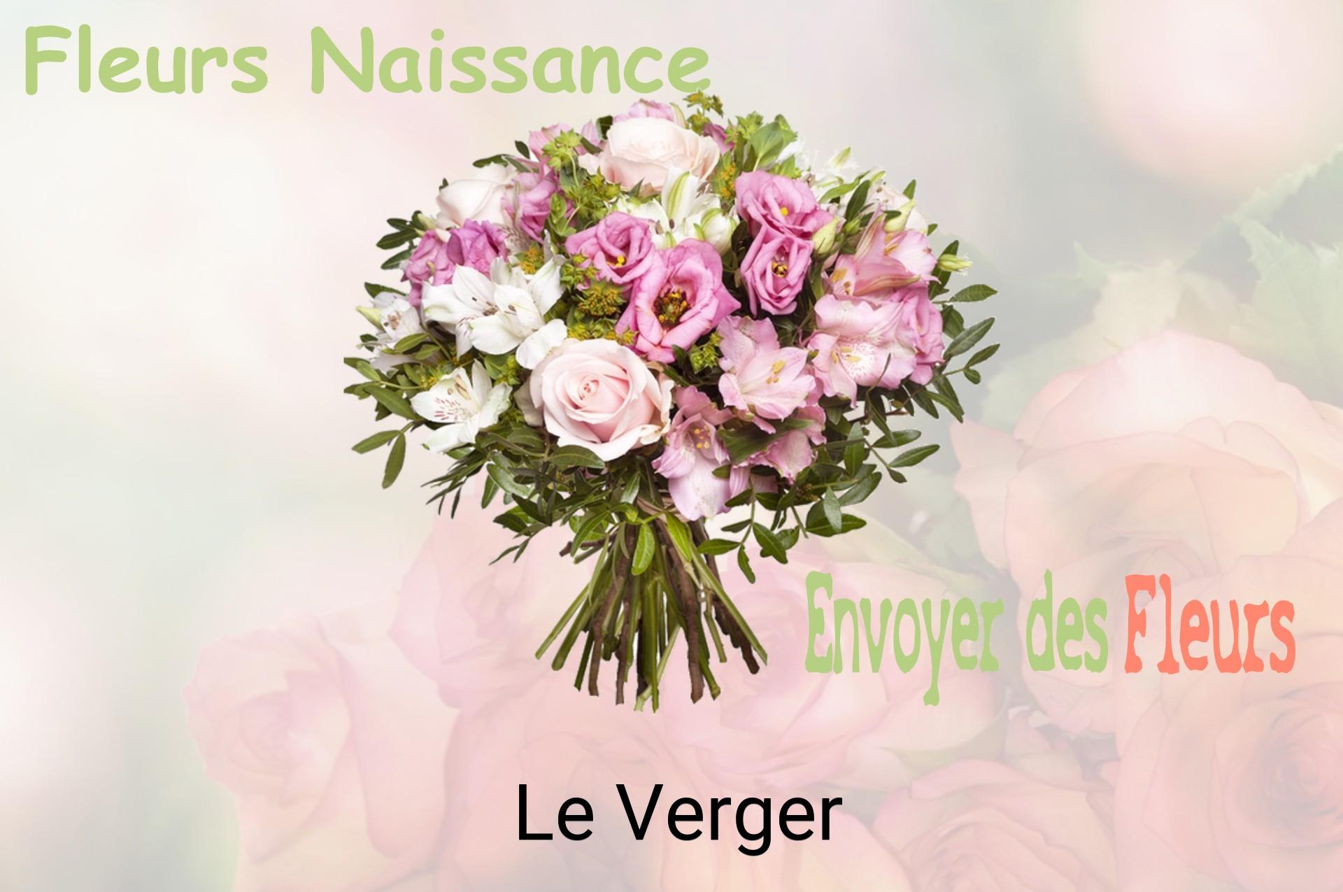 Bouquet de fleurs de naissance livré à Le Verger